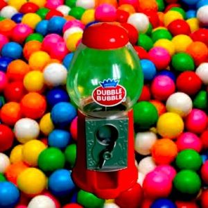 Mini gum ball dispenser